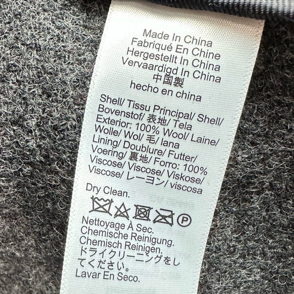 J. Crew L Limited Edition Ludlow Red & Black Plaid Overcoat in English Wool NWT - Picture 15 of 16